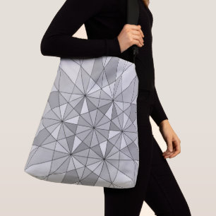 Bolsa Ajustável Padrão retrorreflector do Triângulo Mosaico preto