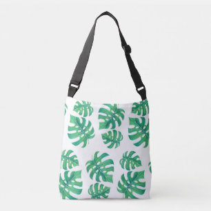 Bolsa Ajustável Padrão tropical com folhas de monstera