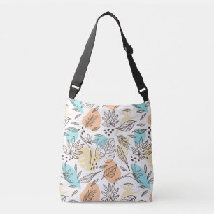 Bolsa Ajustável Padrão tropical de Verão desenhado à mão