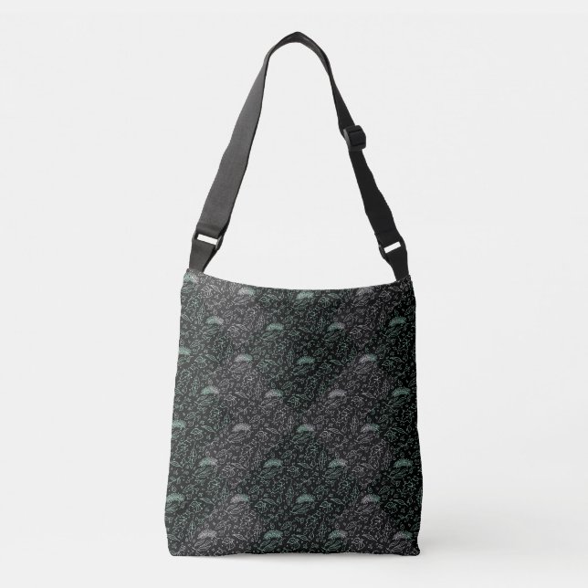 Bolsa Ajustável Padrão vegetal A04b Preto BG (Frente)