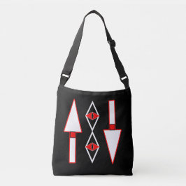 Bolsa Ajustável Padrão vermelho e preto,inspiração de tendência