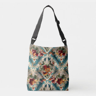 Bolsa Ajustável Padrão Whimsical Italiano Floral Damask