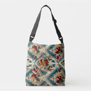 Bolsa Ajustável Padrão Whimsical Italiano Floral Damask