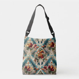 Bolsa Ajustável Padrão Whimsical Italiano Floral Damask
