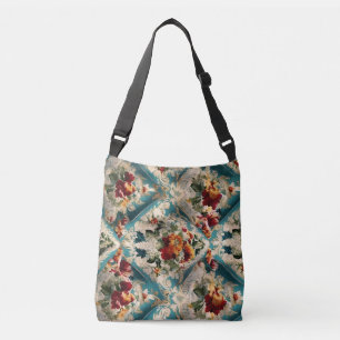 Bolsa Ajustável Padrão Whimsical Italiano Floral Damask