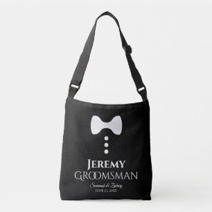 Bolsa Ajustável Padrinho de casamento White Tie Weding Swag Bag