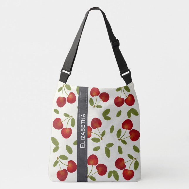 Bolsa Ajustável padrões de fruta de cerejas vermelhas (Frente)