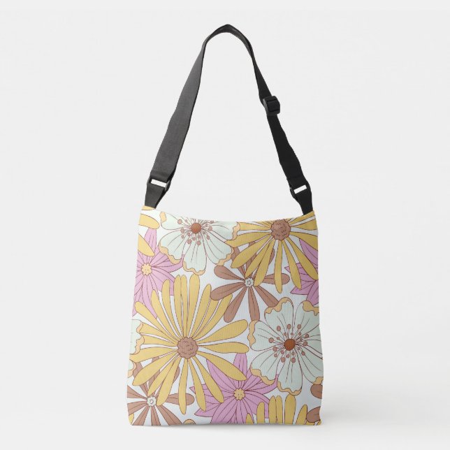 Bolsa Ajustável Padrões Florais Wild Retro (Frente)