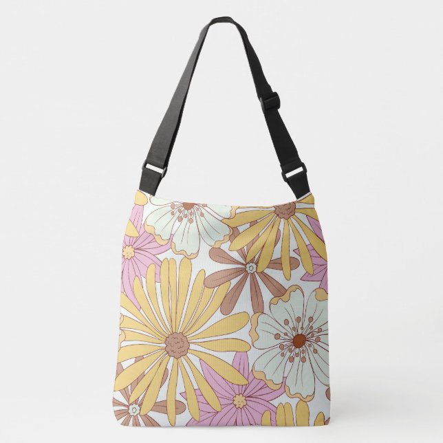 Bolsa Ajustável Padrões Florais Wild Retro (Frente)