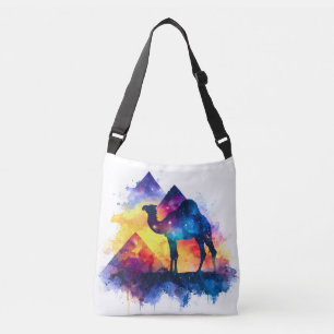 Bolsa Ajustável Paisagem Cósmica Starry Night Egípcio Camel
