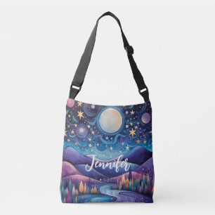 Bolsa Ajustável Paisagem da Lua Grande Noite Whimesp