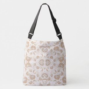 Bolsa Ajustável Paisley em Beige Aestésico Moderno Tan Brown