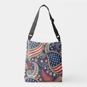 Bolsa Ajustável Paisley Patriótico