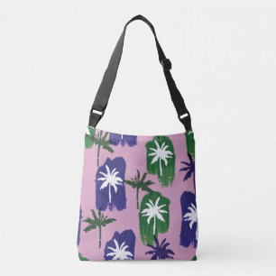 Bolsa Ajustável Palma Pintada, Marinho Verde Azul.