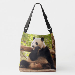 Bolsa Ajustável Panda All-Over-Impressão Cross Body Bag