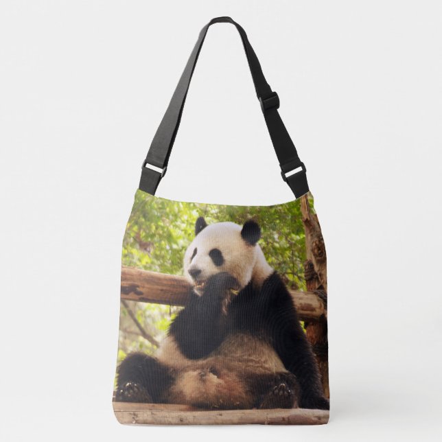 Bolsa Ajustável Panda All-Over-Impressão Cross Body Bag (Frente)