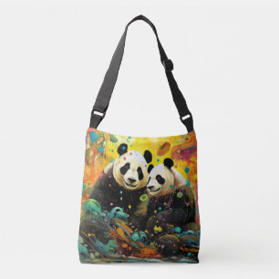 Bolsa Ajustável Panda Colorida Encantamento Animal