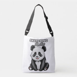 Bolsa Ajustável Panda Eterno Negra Clássica e Branca