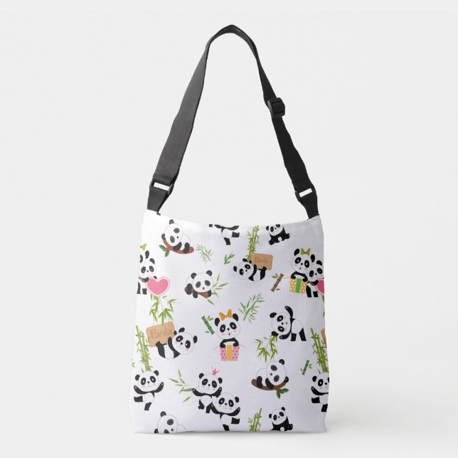 Bolsa Ajustável Panda's Pattern (Frente)