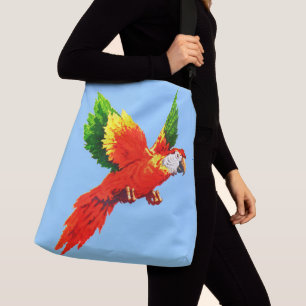 Bolsa Ajustável papagaio voador impressão