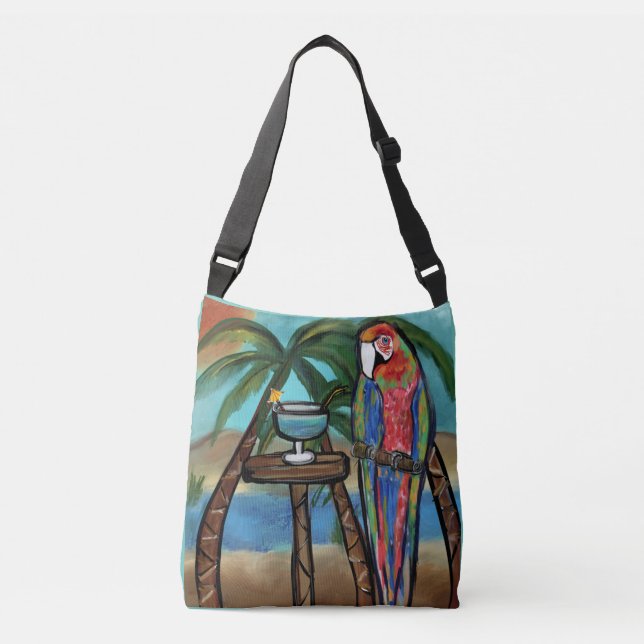 Bolsa Ajustável Papagaios de Festa       (Frente)