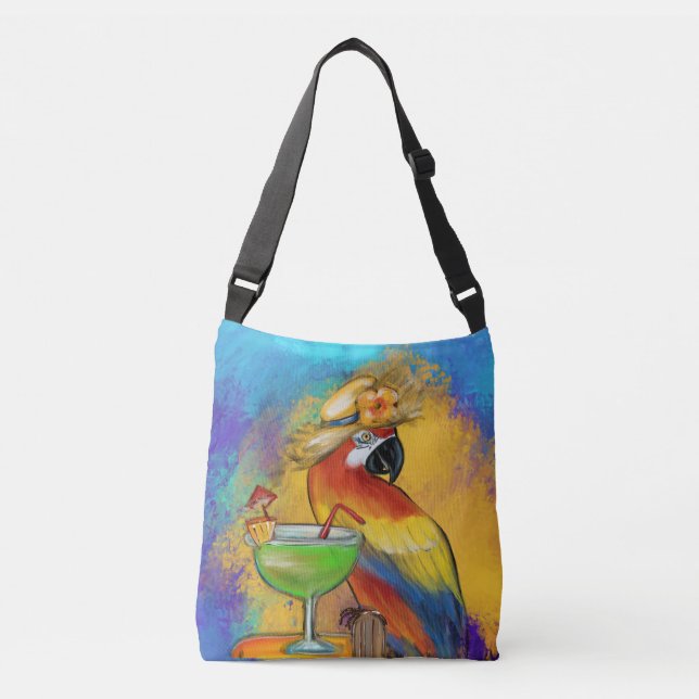 Bolsa Ajustável Papagaios de Festa (Frente)