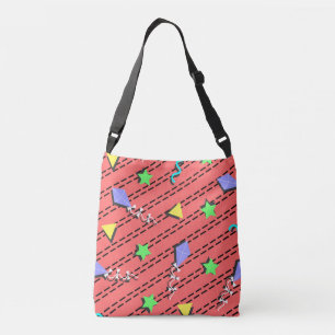 Bolsa Ajustável papagaios, estrelas, triângulos e linhas curvas