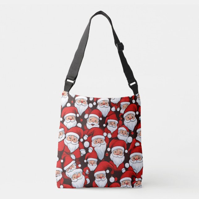 Bolsa Ajustável Papai Noel Divertido (Frente)