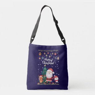 Bolsa Ajustável Papais noeis engraçados, Snowman, Reindeer Feliz N