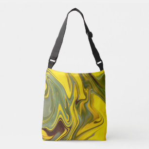 Bolsa Ajustável Papel Digital Amarelo Marble Waves-55448