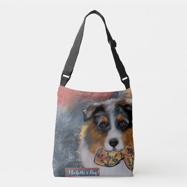 Bolsa Ajustável Pastor australiano (Frente)