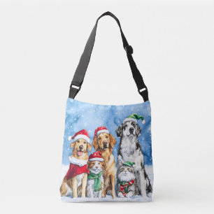 Bolsa Ajustável Patas Nevadas Festivo Fofo Natal Animais de Estima