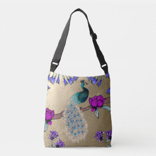 Bolsa Ajustável Pavão Dourado