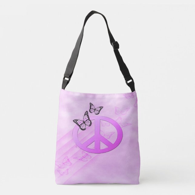Bolsa Ajustável Paz rosa (Verso)