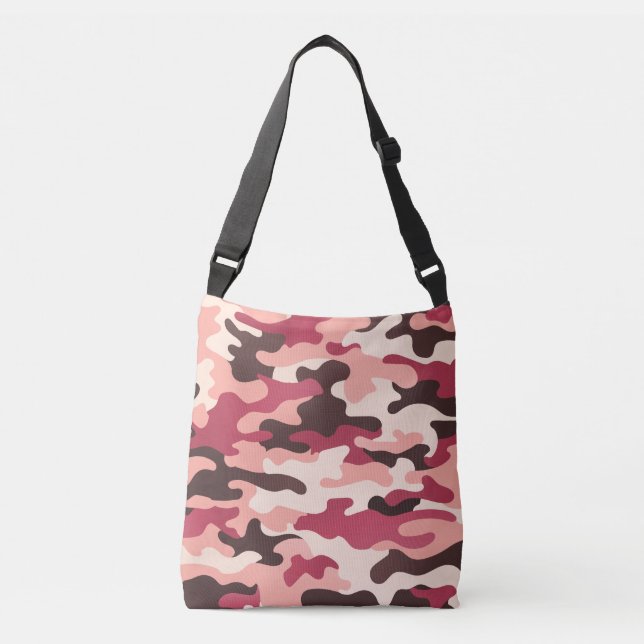 Bolsa Ajustável Peach Urban Camo Rosa Castanho Ruby Vermelho (Frente)
