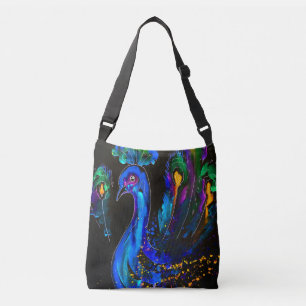 Bolsa Ajustável Peacock Whimsical Pintado