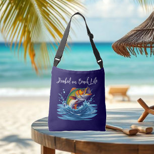 Bolsa Ajustável Peixe viciado na vida na praia