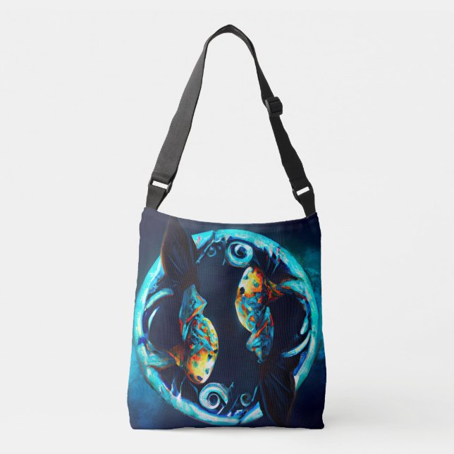 Bolsa Ajustável Peixes tribais (Frente)