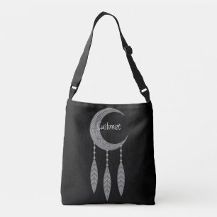 Bolsa Ajustável Penas da Lua do Crescente Silver Thunder_Cove