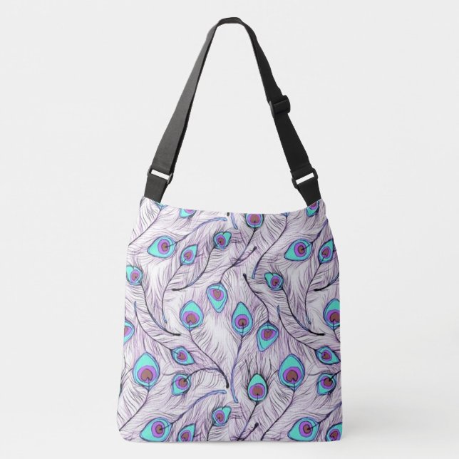 Bolsa Ajustável Penas de Peacock (Frente)