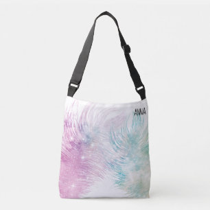 Bolsa Ajustável *~* Penas do Boho Pastel Cósmico Místico