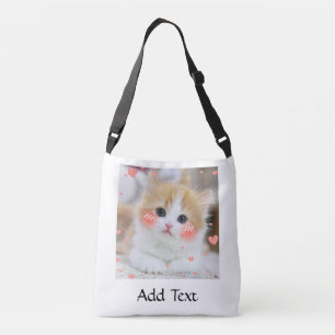Bolsa Ajustável Perfeito para Amantes de Gatos com Texto Adicional