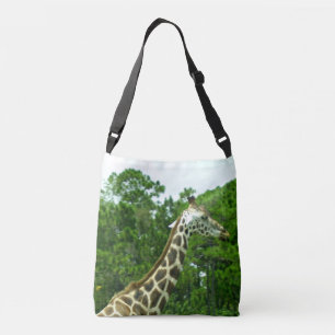 Bolsa Ajustável Perfil de Girafa Entre as Árvores
