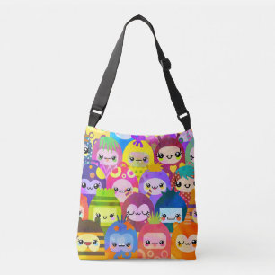 Bolsa Ajustável Personagens de Desenho Animado Coloridos e Fofos