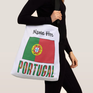 Bolsa Ajustável Personalização Negra de Bandeira Portuguesa