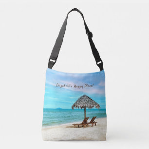 Bolsa Ajustável Personalização Tropical Sandy Beach