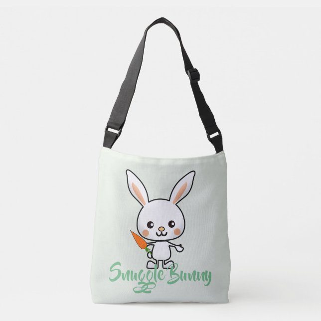Bolsa Ajustável Personalizado do Snuggle Bunny Kawaii (Frente)