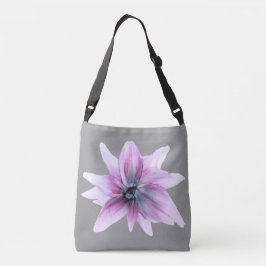 Bolsa Ajustável Personalizável!! Projetista roxo Dahlia floral