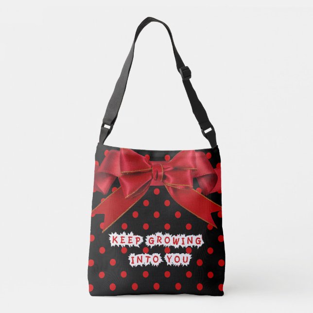Bolsa Ajustável Personalized Keep Growing Into You Motivational (Verso)