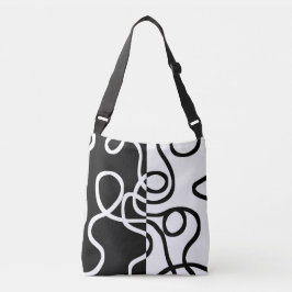 Bolsa Ajustável Persuasão linear I: Abstrato preto e branco